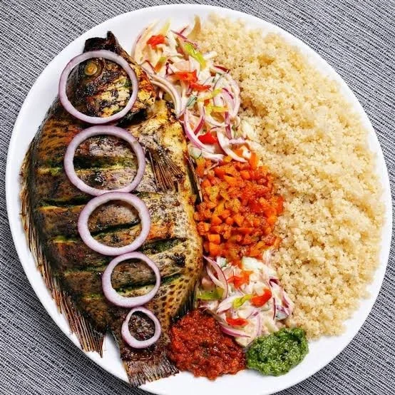 Attiéké poisson